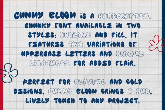 Gummy Bloom Font - Preview 1