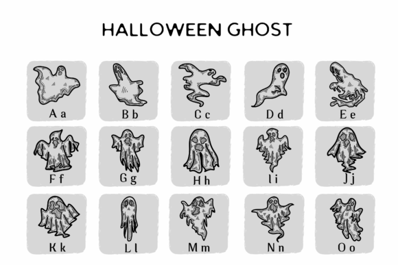 Halloween Ghost Font - Preview 1