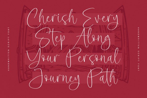 Hanters Maroon Font PNG with transparent background - Preview 2