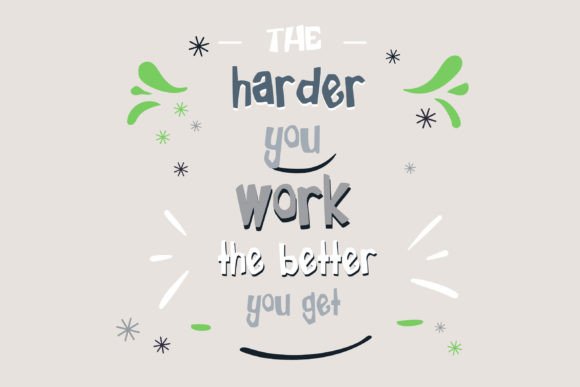 Kick It Font PNG with transparent background - Preview 6