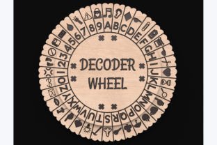 Laser Cut Cypher Decoder Wheel Svg Files · Creative Fabrica
