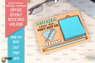 Office Sticky Note Pad Holder Laser Cut · Creative Fabrica