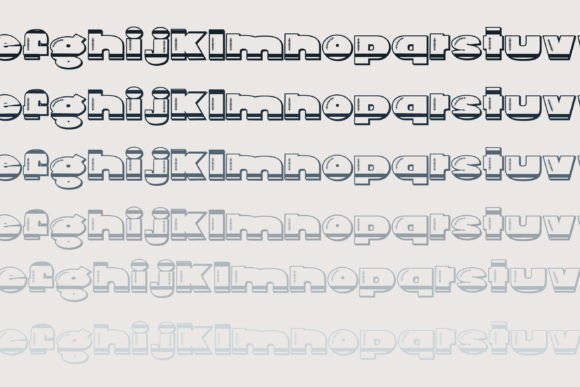 Pig Skin Font PNG with transparent background - Preview 2