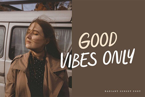 Radiant Sunset Font font preview - 2