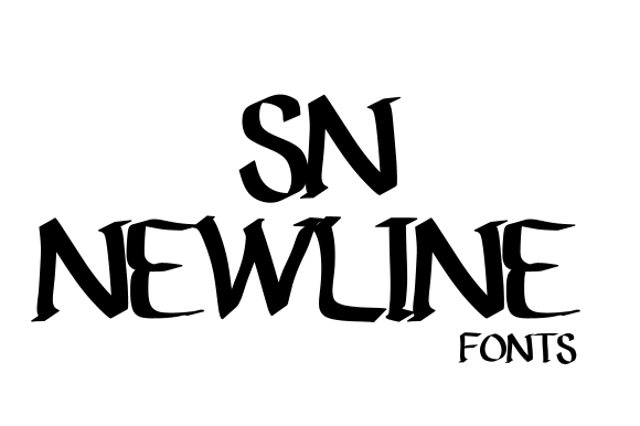 Sn Newline Font PNG with transparent background - Preview 6