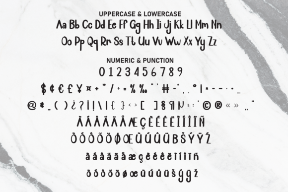 Black White Font - Preview 6