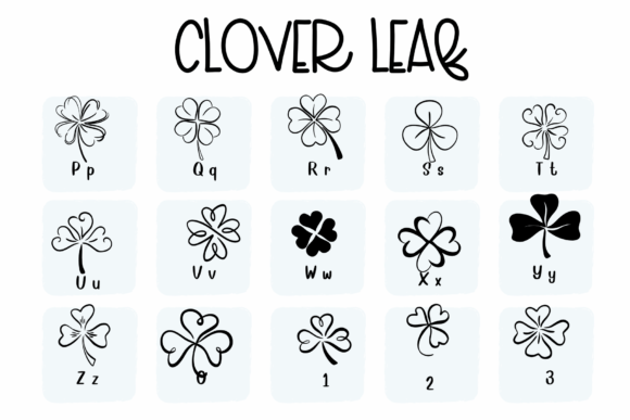 Clover Leaf Font - Preview 2