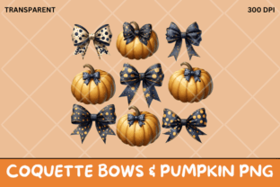 Coquette Bow & Pumpkin PNG Graphic by Vector Verse · Creative Fabrica