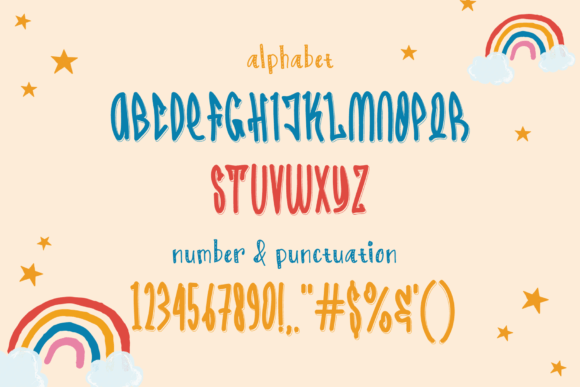 Dazzling Monkey Font PNG with transparent background - Preview 5