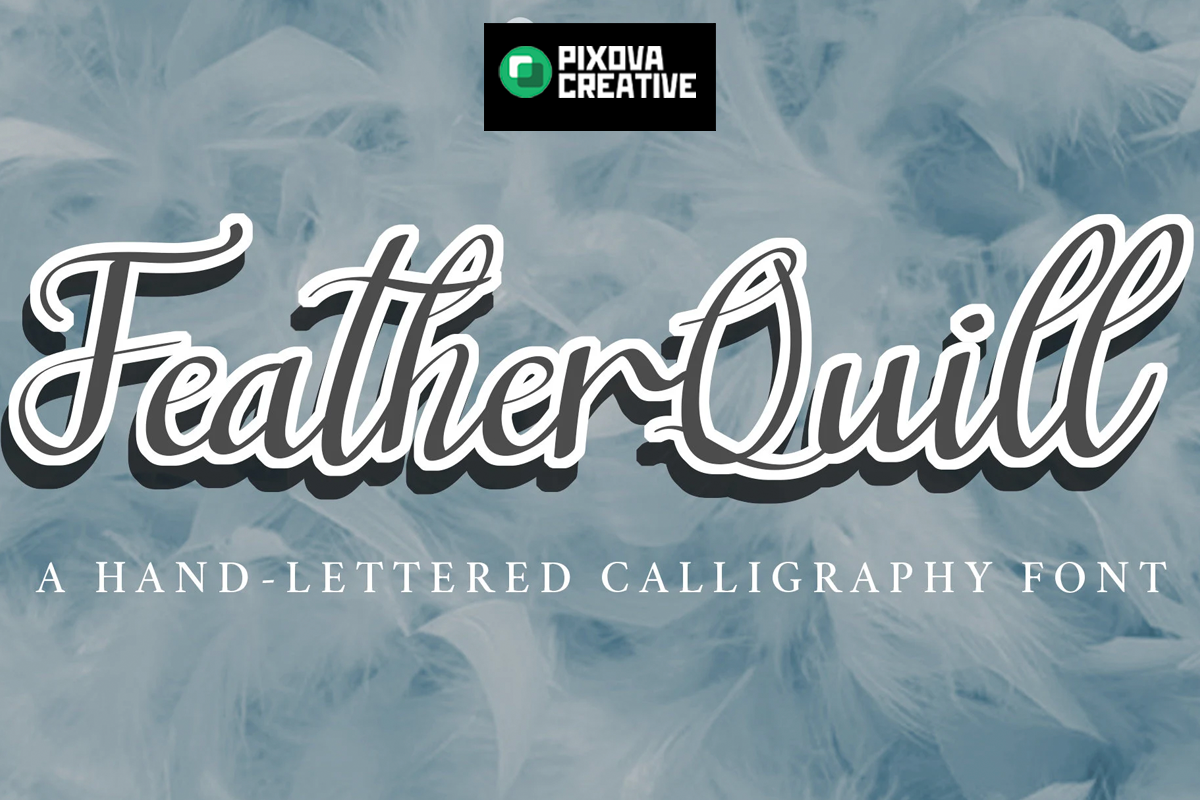 Featherquill Font by Pixova Creative · Creative Fabrica