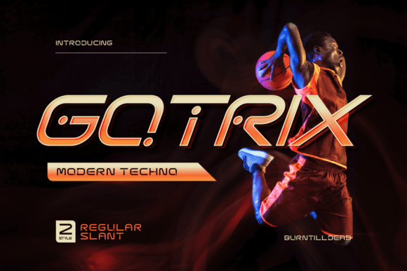 Gotrix Font PNG with transparent background - Preview 1