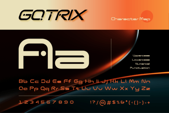 Gotrix Font PNG with transparent background - Preview 2