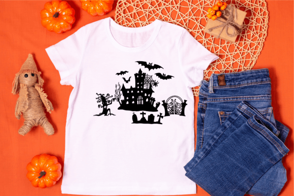 Halloween House Font PNG with transparent background - Preview 2