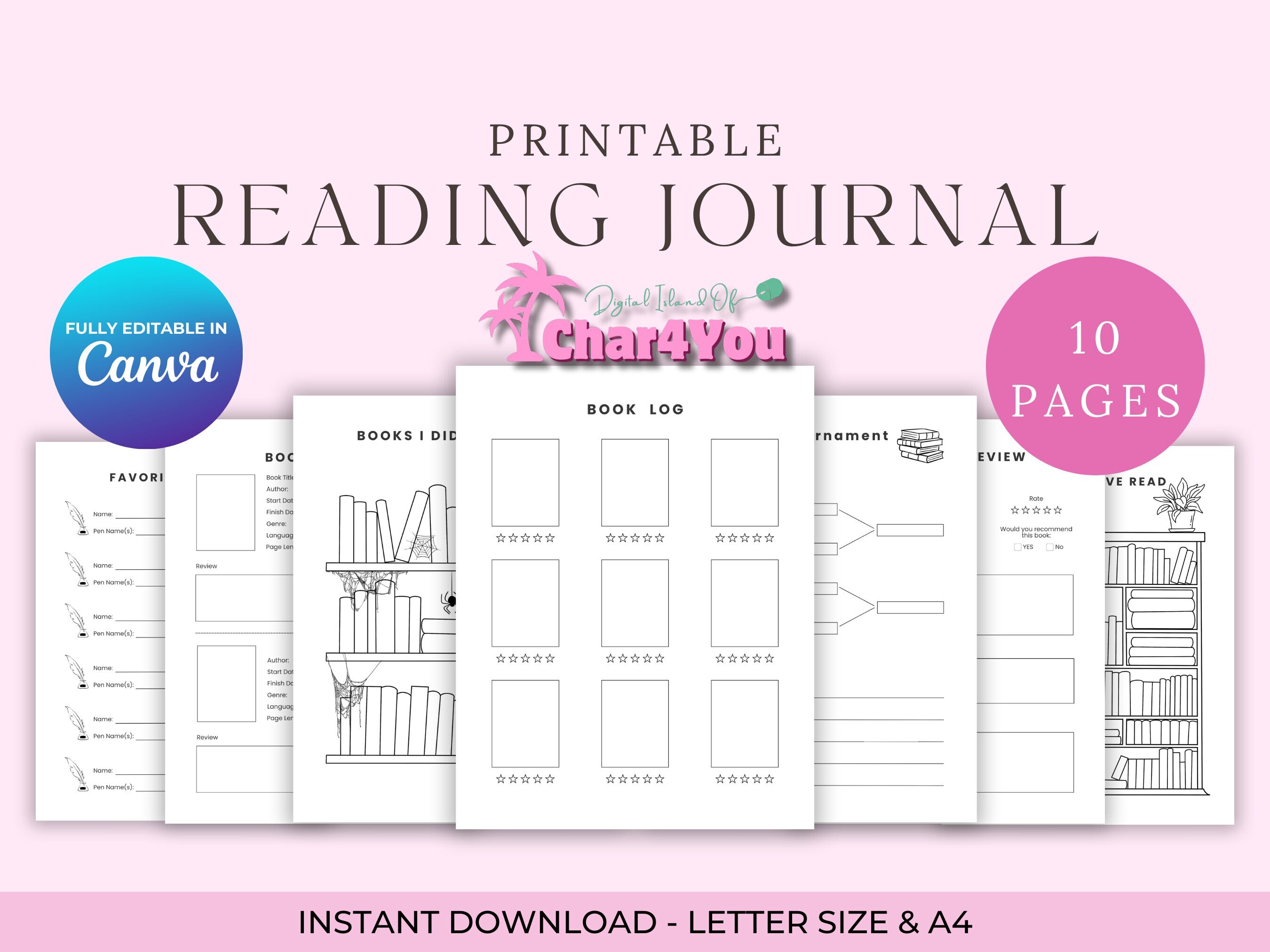 Printable Reading Journal Template