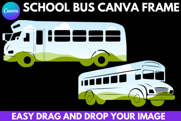 School Bus Canva Frame Back to School