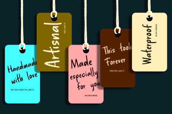Aesthetic Scratch Font - Preview 3