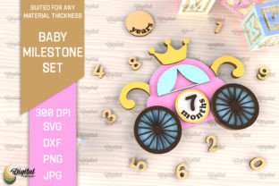 Baby Milestone Cards Laser Cut Bundle · Creative Fabrica