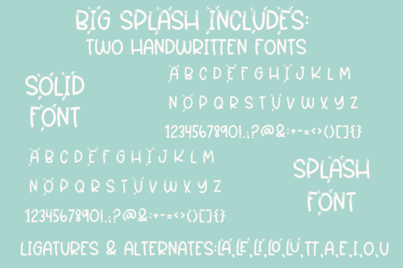 Big Splash Font - Preview 1