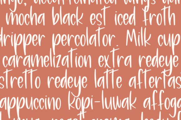 Caramel Macchiato Font - Preview 4