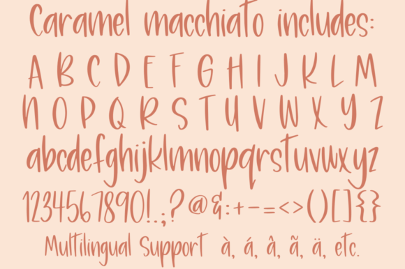 Caramel Macchiato Font - Preview 2