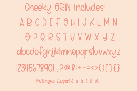 Cheeky Grin Font - Preview 2