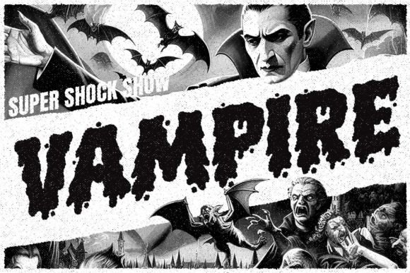 Creepy Bloody Font PNG with transparent background - Preview 3
