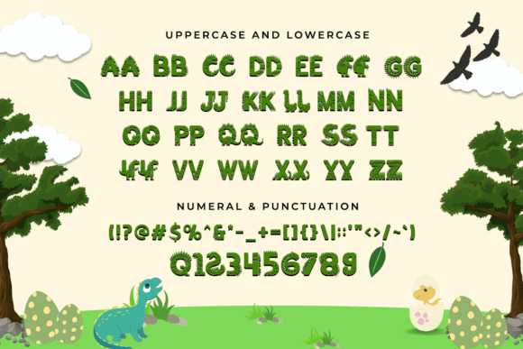 Dino Forest Font - Preview 2