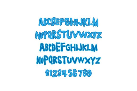 Doozy Blue Font - Preview 1
