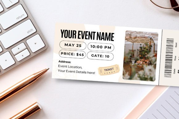 Event Ticket Custom Design Gift Template