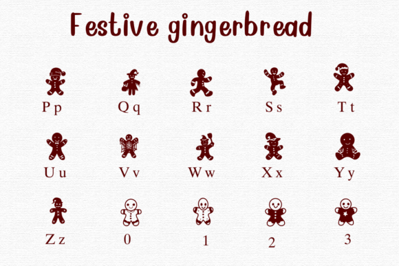 Festive Gingerbread Font - Preview 2