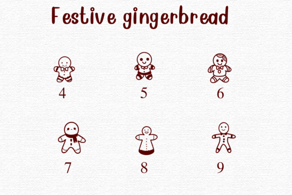 Festive Gingerbread Font - Preview 3
