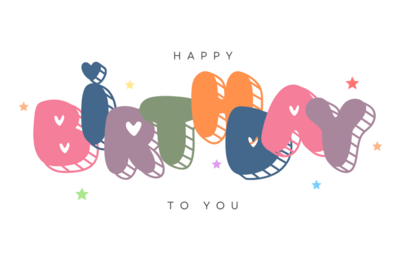 Happy Birthday Font - Preview 4