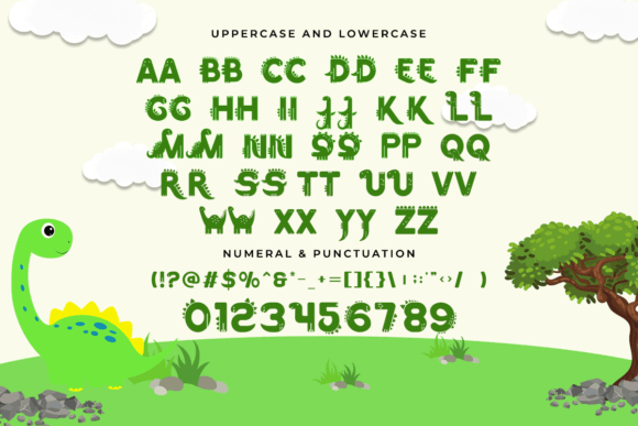 Happy Dino Font - Preview 1