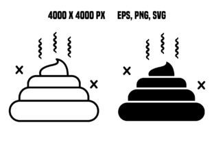 Icons Poop Graphic by YuliDor · Creative Fabrica
