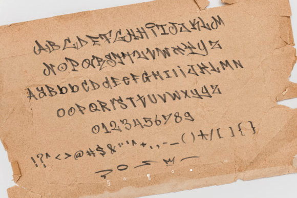 Marker Tags Font font preview - 1