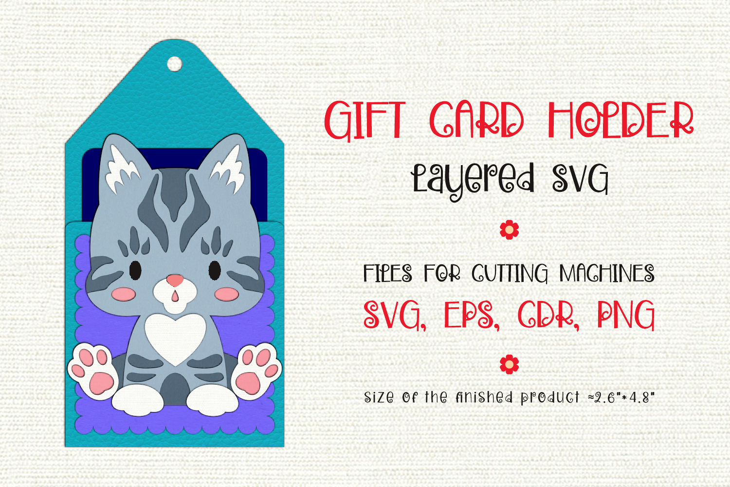 Norwegian Forest Cat | Gift Card Holder