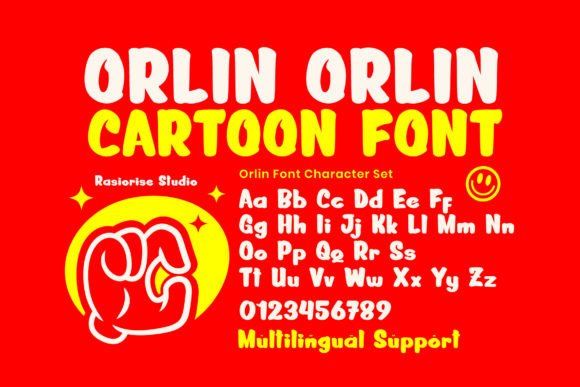 Orlin Font PNG with transparent background - Preview 1