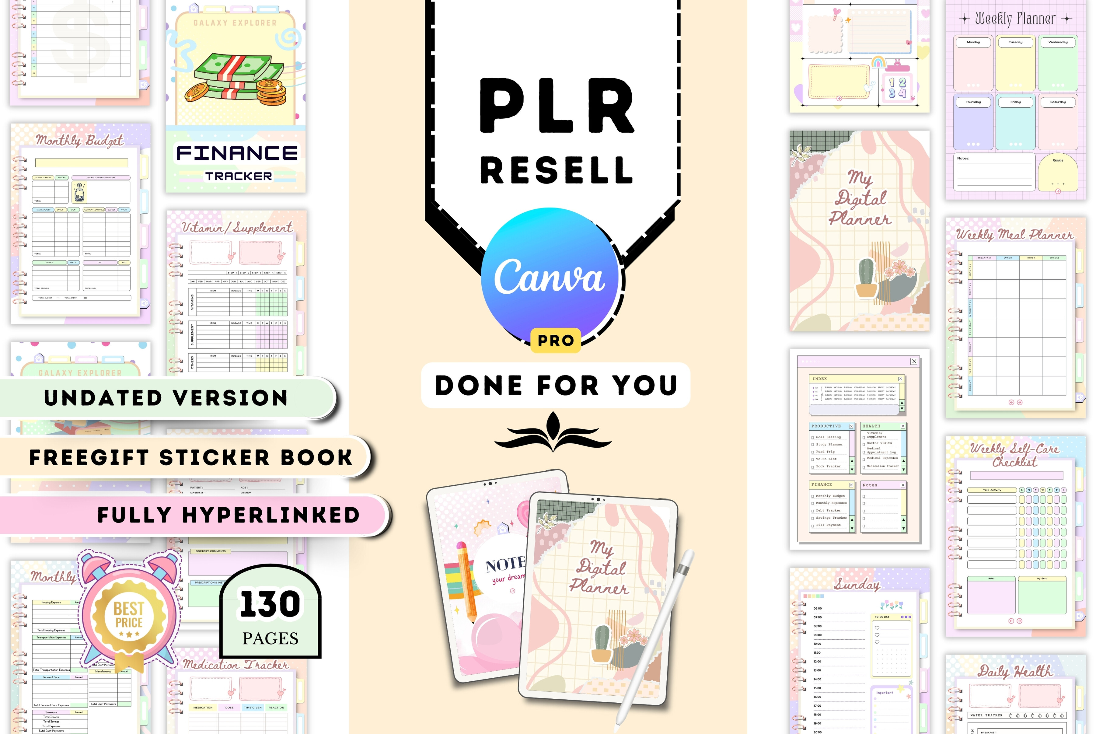 Resell Digital Planner Graphic by Tas Creative Studio · Creative Fabrica