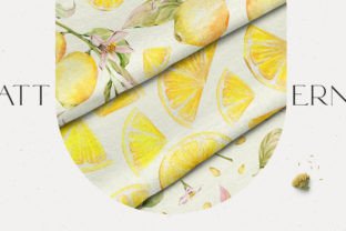 Watercolor Lemon Seamless Patterns Graphic by Alisha Gronska · Creative ...