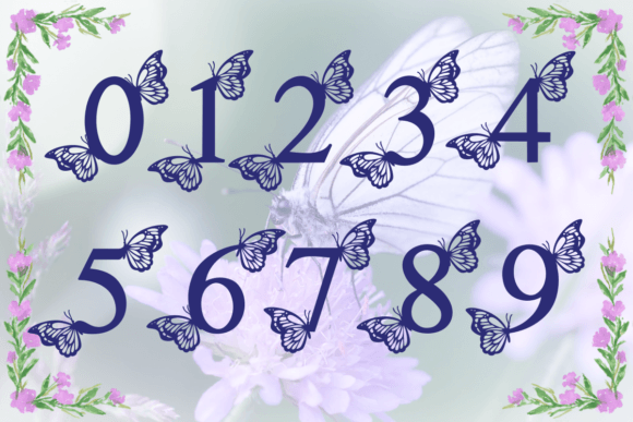 Butterfly Monogram Font - Preview 3