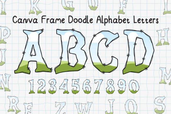 Canva Frame Halloween Alphabet Letters