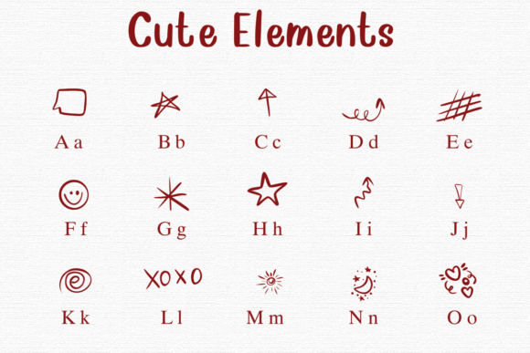 Cute Elements Font - Preview 1