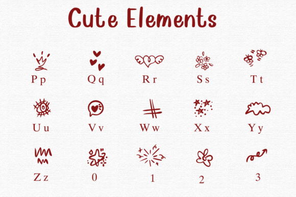 Cute Elements Font - Preview 2