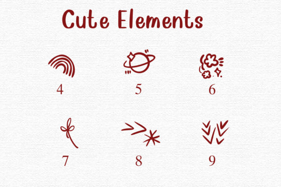 Cute Elements Font - Preview 3