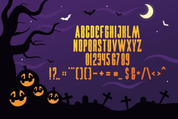 Dark Scary Font PNG with transparent background - Preview 2