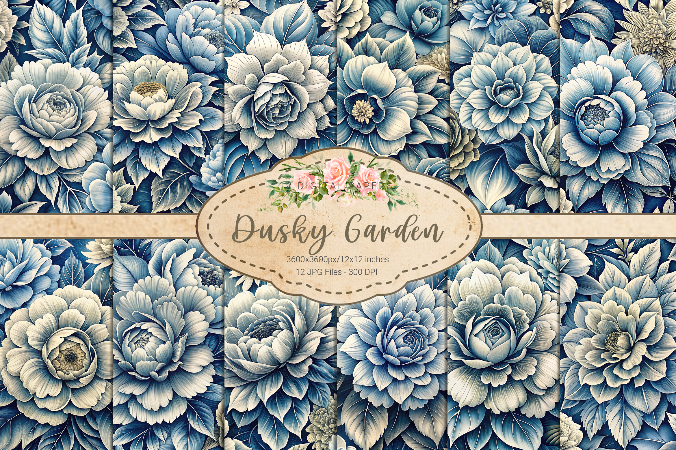 Dusky Graphcs Dusky Garden Graphic by curvedesign · Creative Fabrica