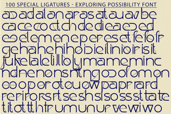 Exploring Possibility Font - Preview 6