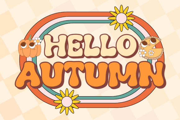 Groovy Autumn Font - Preview 1