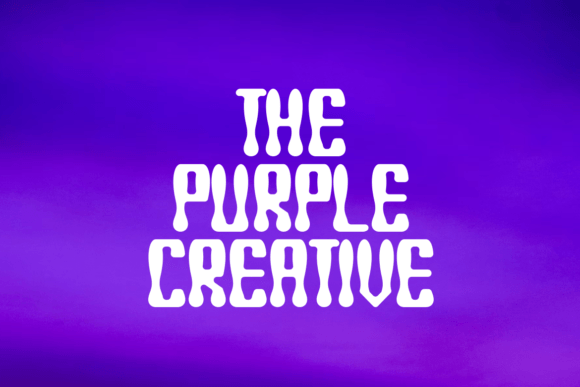 Hello Purple Font PNG with transparent background - Preview 1
