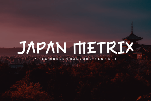 Japan Metrix Font PNG with transparent background - Preview 2